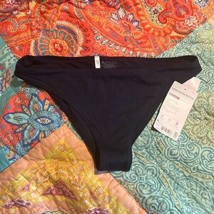 Athleta medium navy swim bottoms